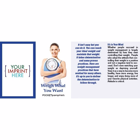POCKET PAMPHLET - Weigh What You Want Pocket Pamphlet