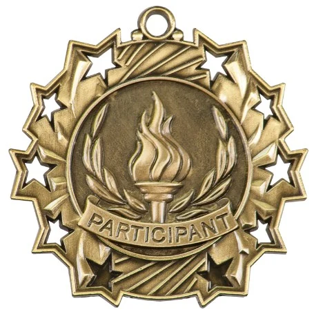 Participant Ten Star Medal, 2-1/4" 1
