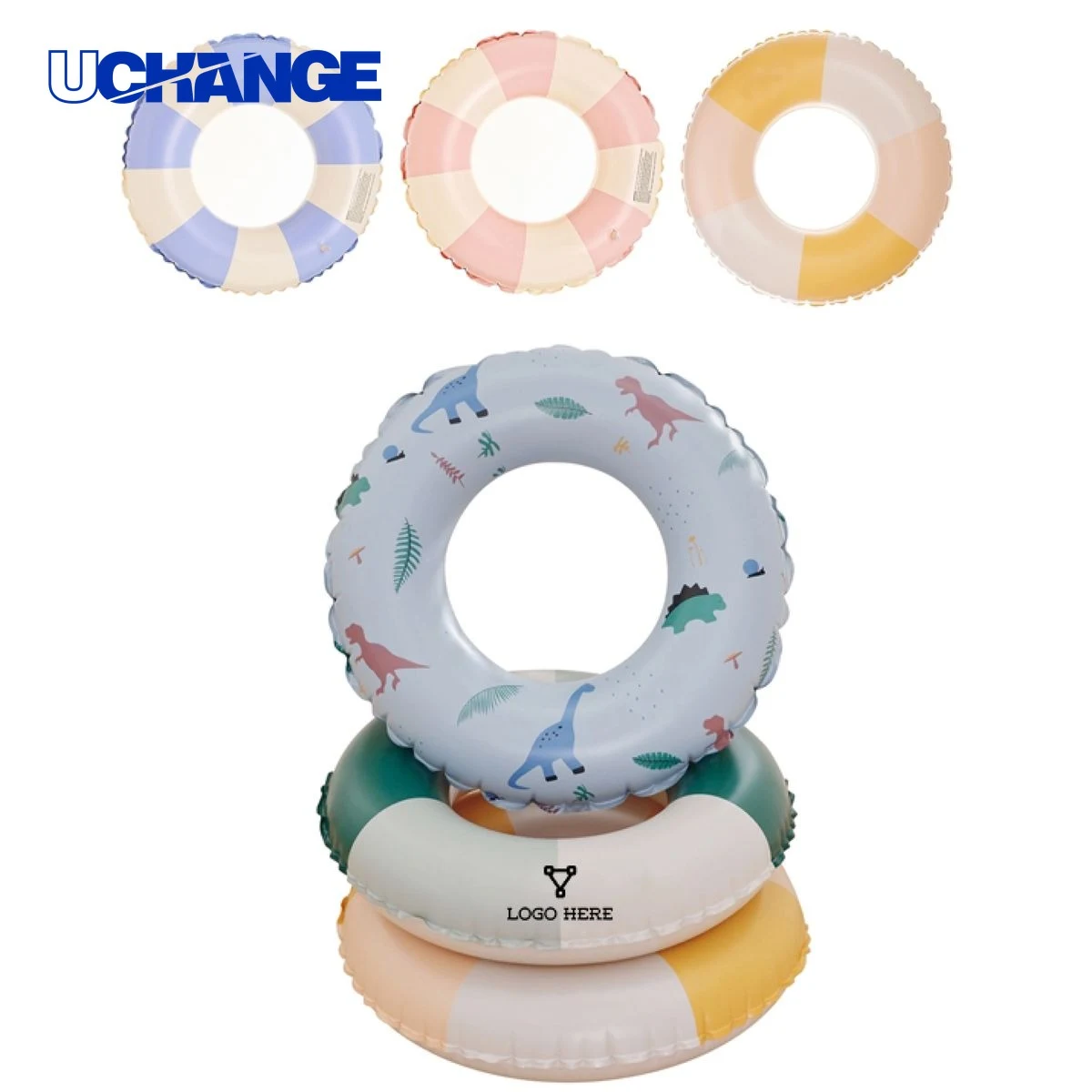 Safe 23 Inch PVC Inflatable Swim Tube For Children 1