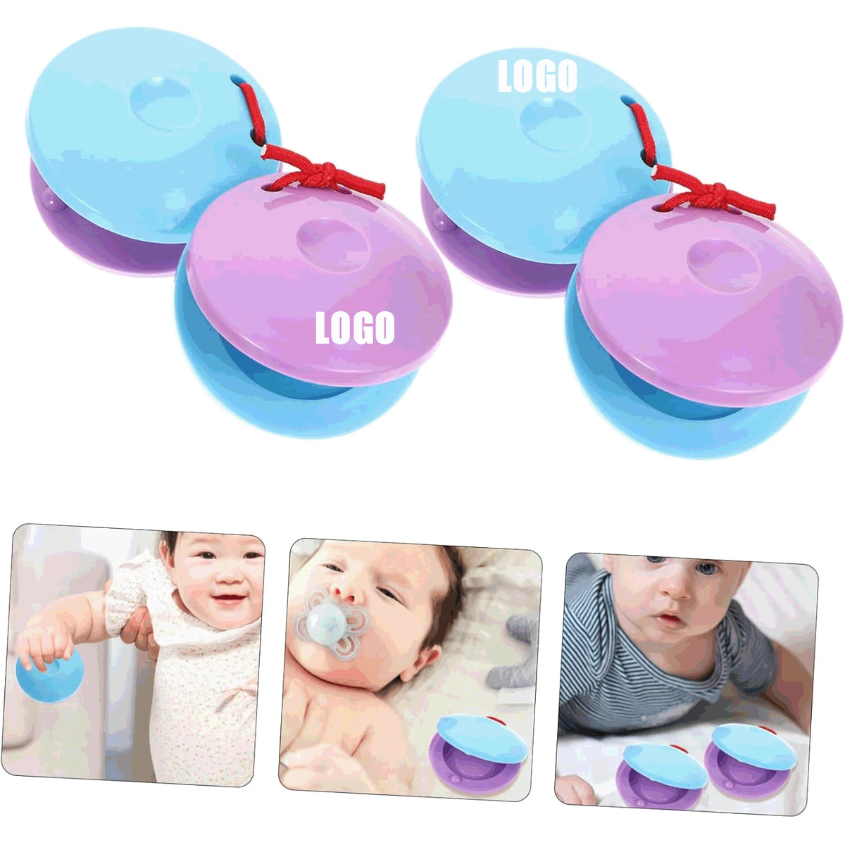 Plastic Toddler Finger Castanets /Waving board castanets/ Musical Percussion Noon Board 1