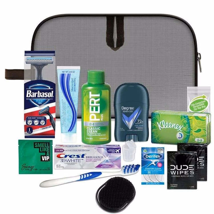 Men's Premium Travel Kits - 15 Pieces