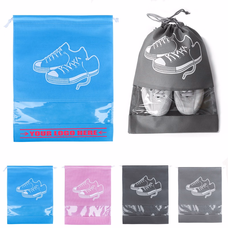 Travel Shoe Storage Bag Dustproof Drawstring Pocket