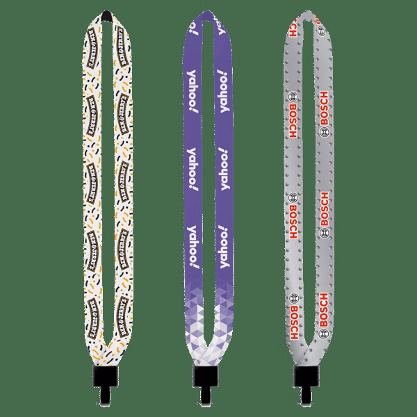 3/4" Dye-Sublimation Lanyard with Non-Swivel Plastic Hook