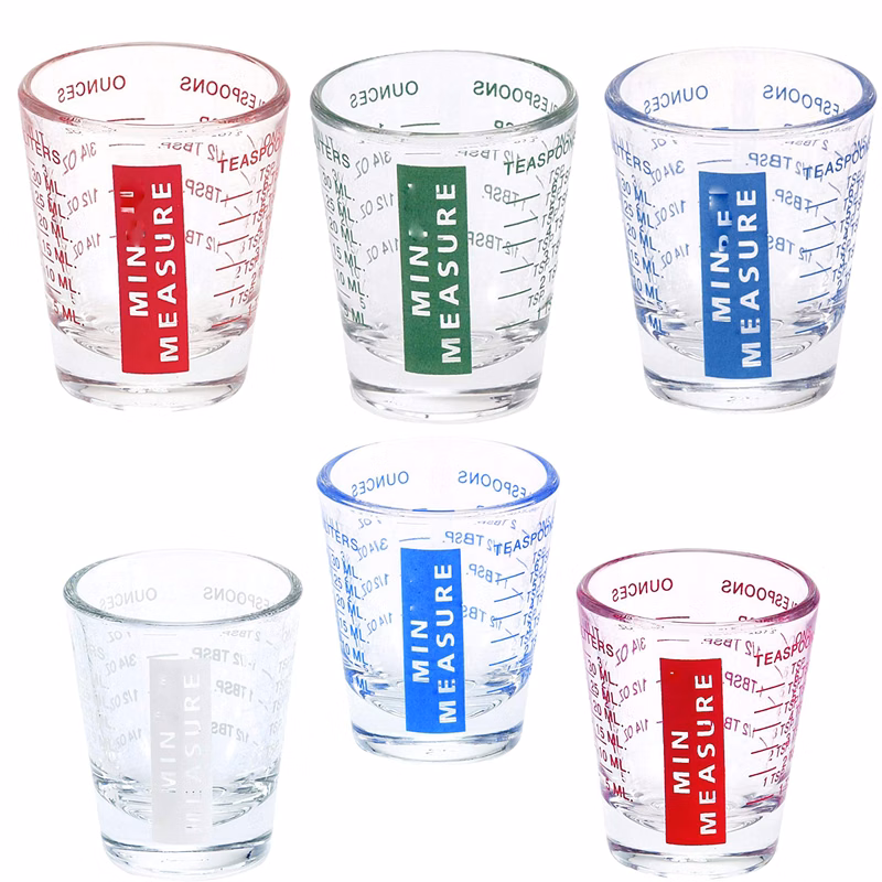 Mini Measure Heavy Slot Glass