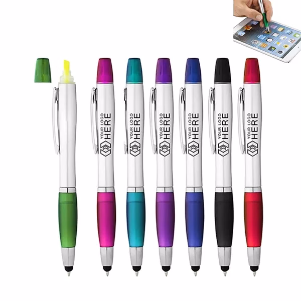 Multifunction Stylus Pen with Highlighter