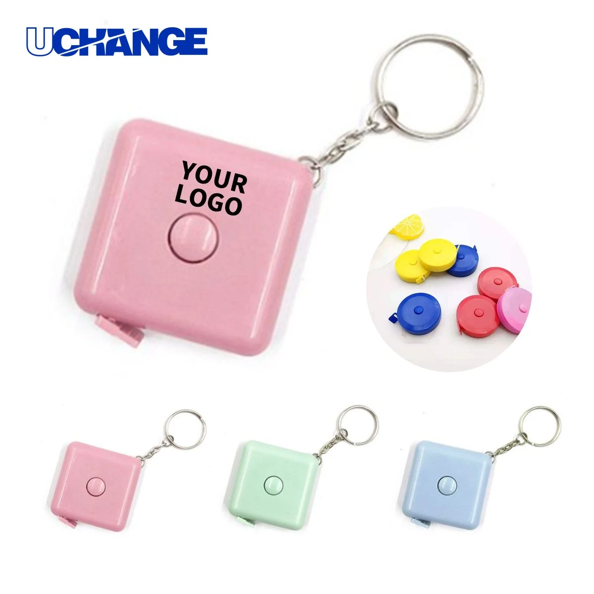 ABS Square Tape Measure Tool with Push Button 1