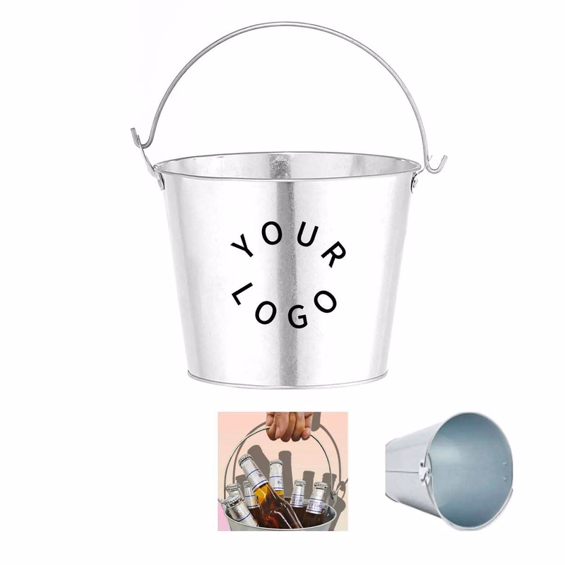 Galvanized Metal Champagne Ice Bucket for Parties
