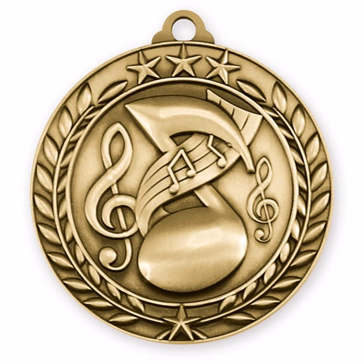 Music Wreath Award Medallion (2-3/4")