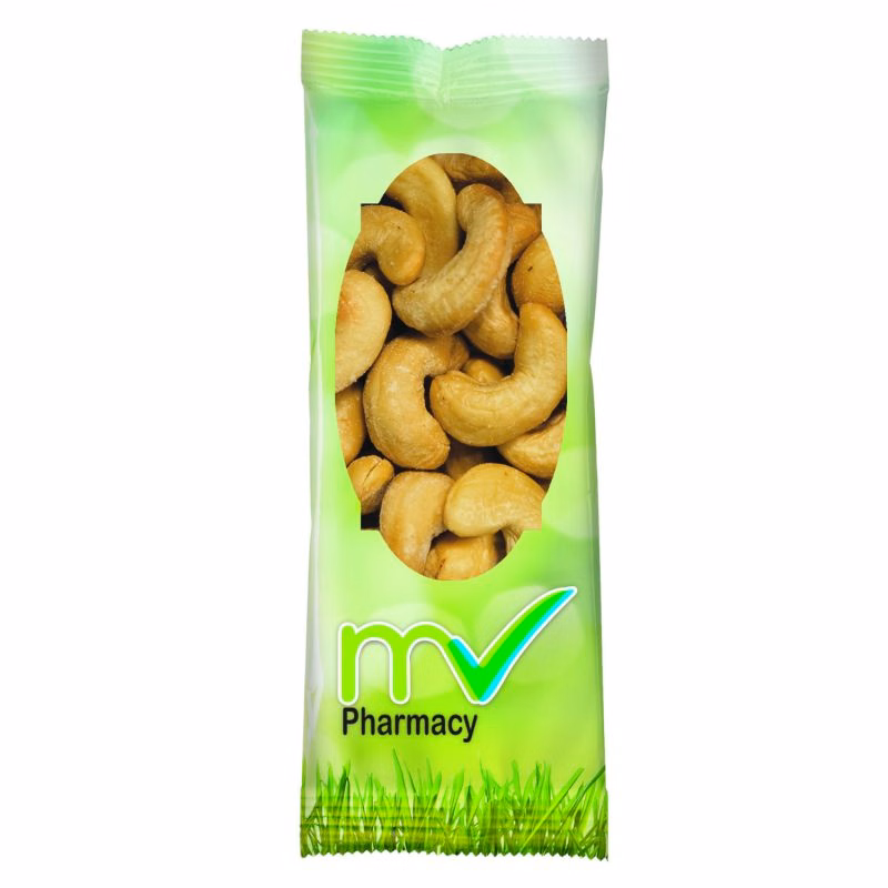 Full Color Tube DigiBag™ with Jumbo Salted Cashews