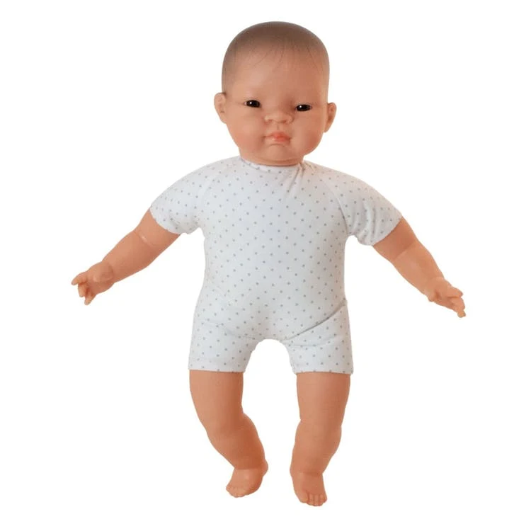 Soft Body Baby Dolls - Brown Eyes Dotted Rompers 1
