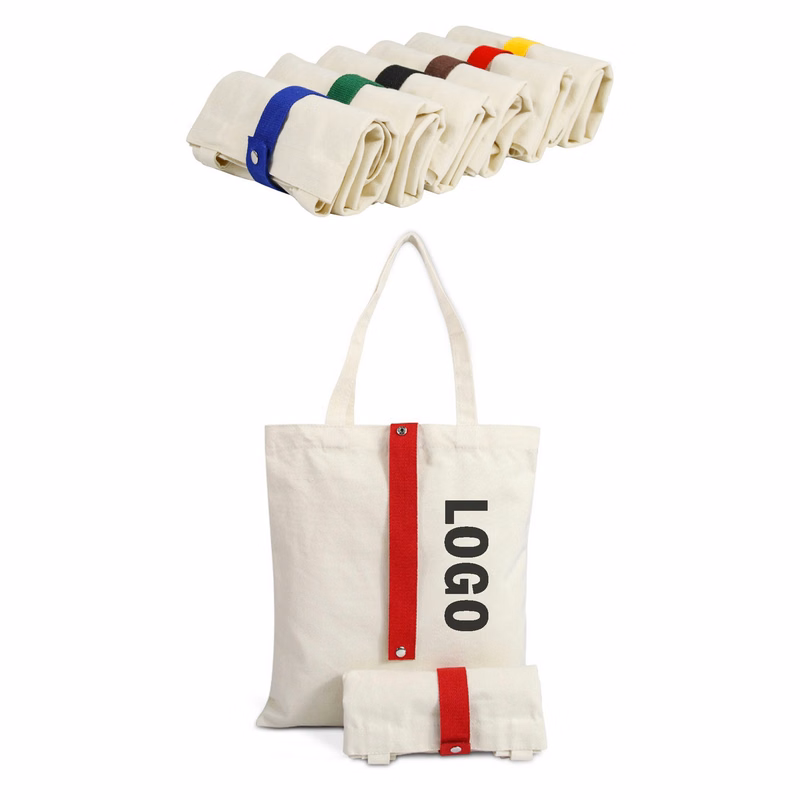 Curlable and Foldable Canvas Bag, Shopping Bag