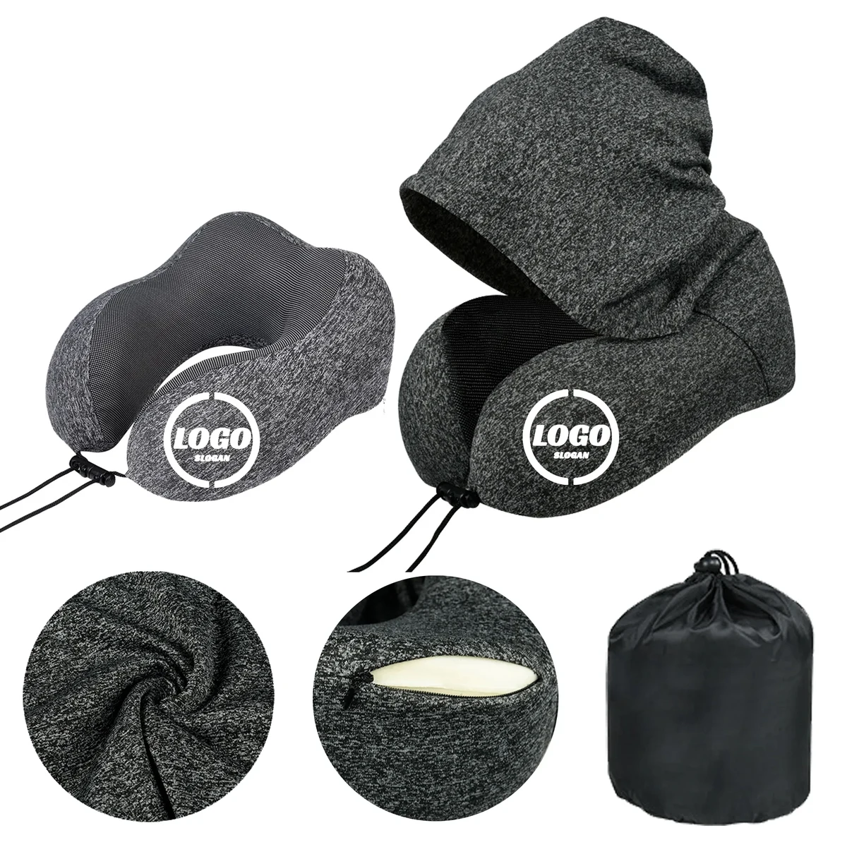 U-Shaped Neck Pillow with Storage Bag MOQ 50pcs 1