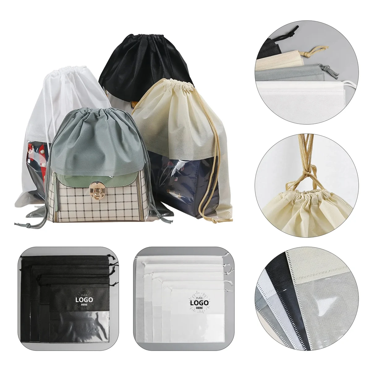 Visible Non Woven Drawstring Bag 1