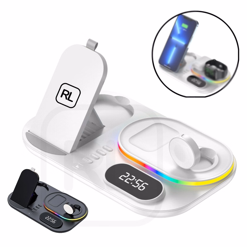 Universal Compatible 3 in 1 Fast Wireless Charging Stand QI