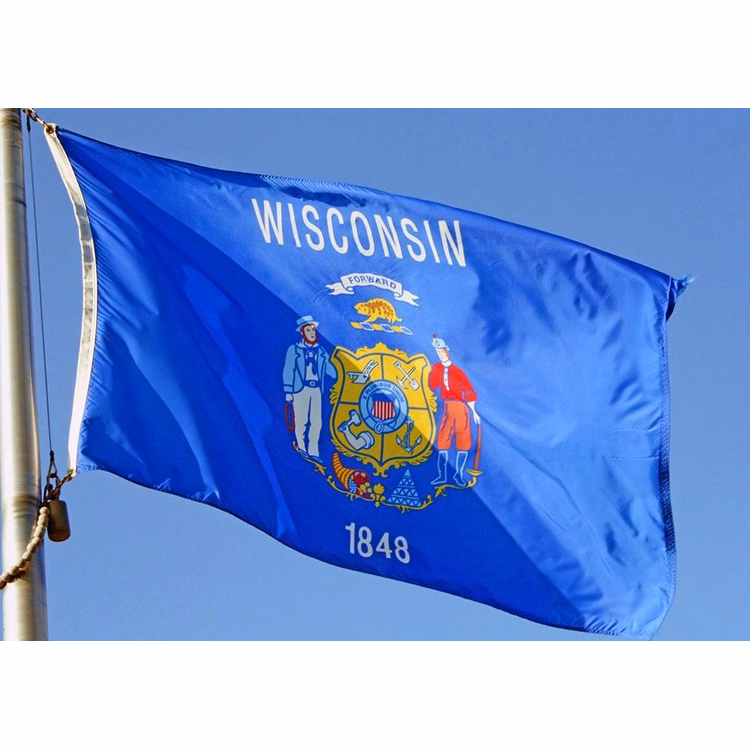 Wisconsin State Flag - 2' x 3' - Nylon