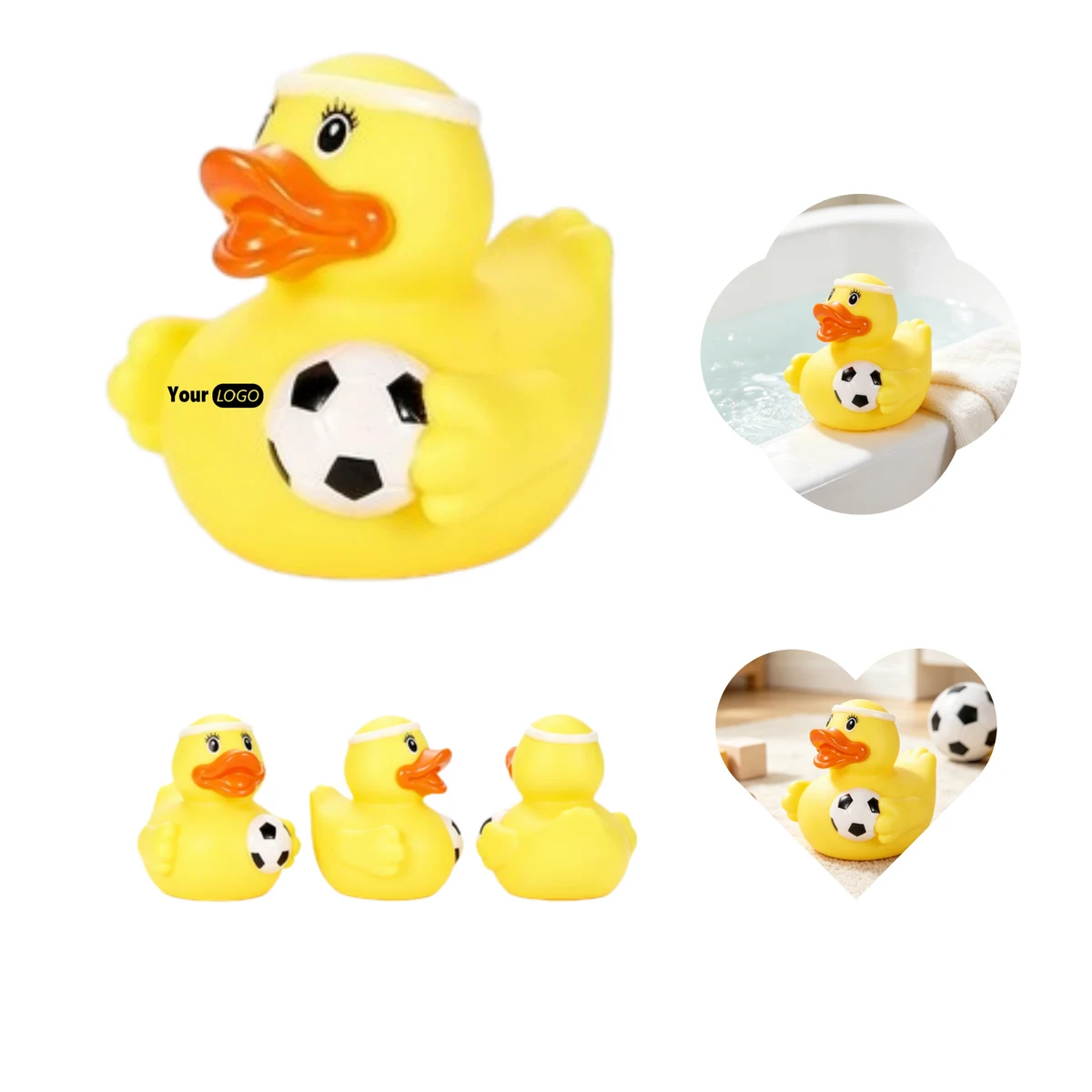 Bathroom Football Duck Bath Toy 1