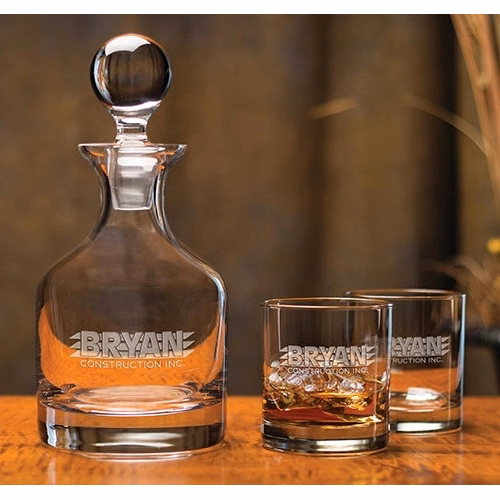 Classic Whiskey Decanter Set, 3-Piece