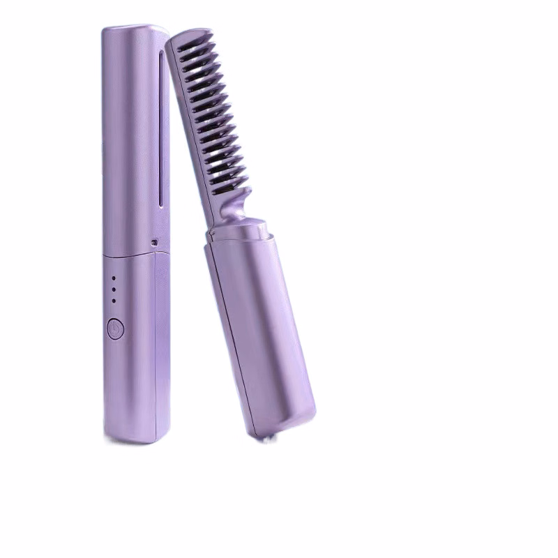 Rechargeable Mini Hair Straightener Comb