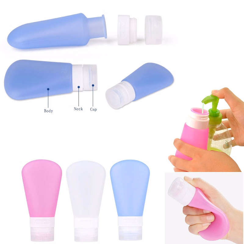 2 oz Leak-proof Silicone Travel Liquid Lotion Bottles