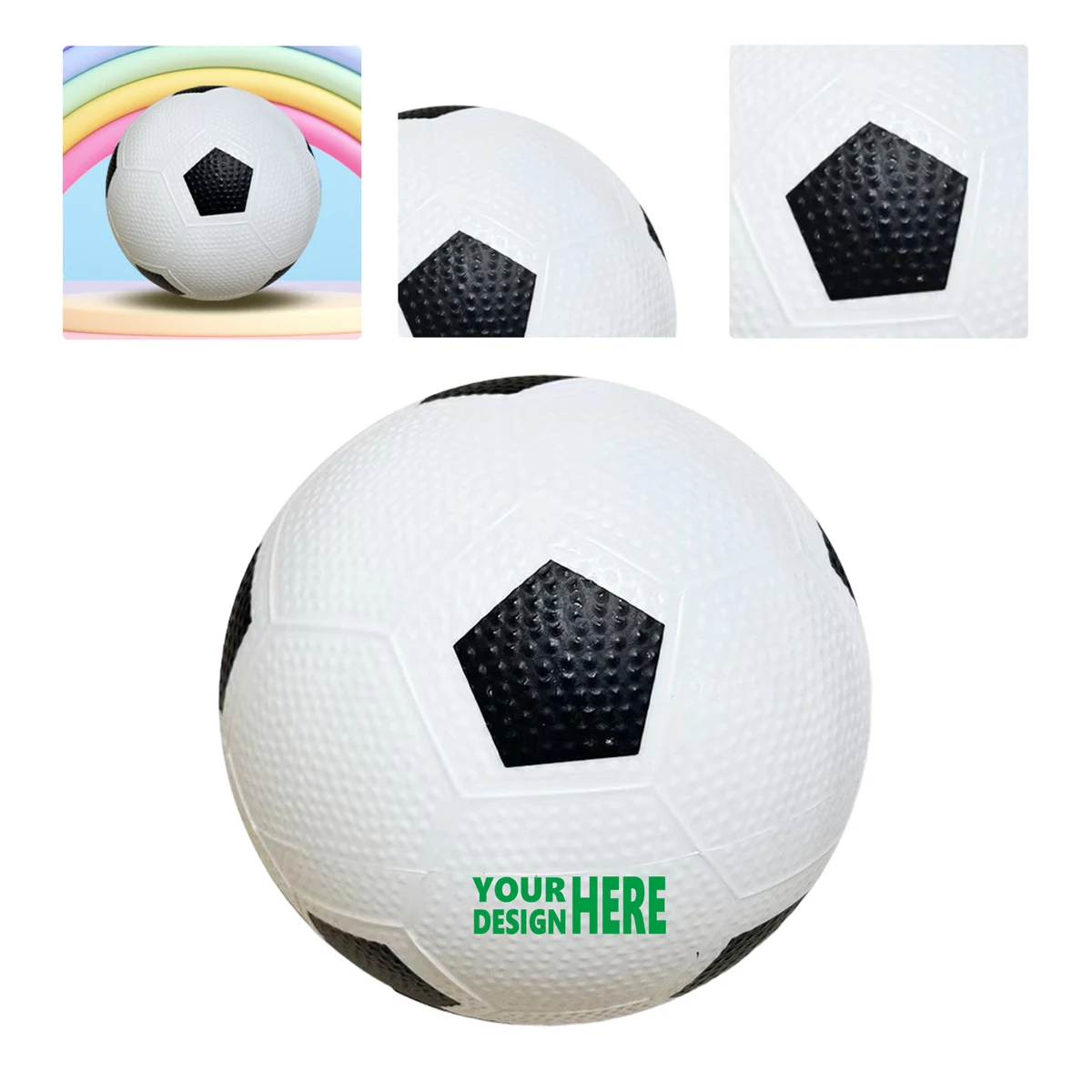MOQ 50 Colorful Soft Inflatable Soccer Toy Ball for Kids 1