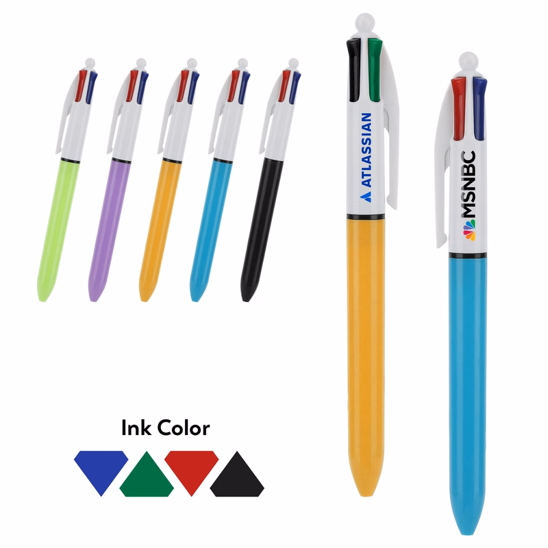 4 Color Retractable Ball Pens
