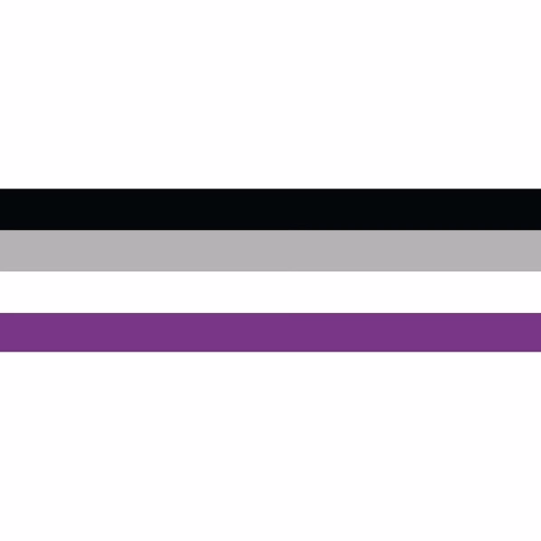 Asexual Window Decals 3" x 10"