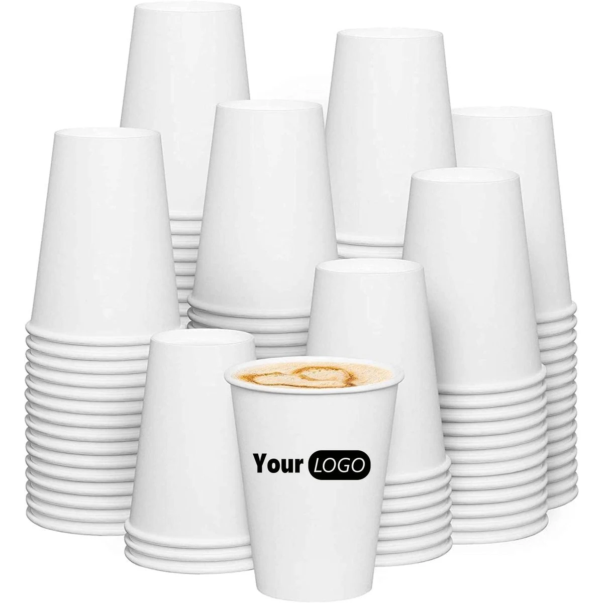 9-Ounce Disposable Paper Cup With Customizable Logo 1