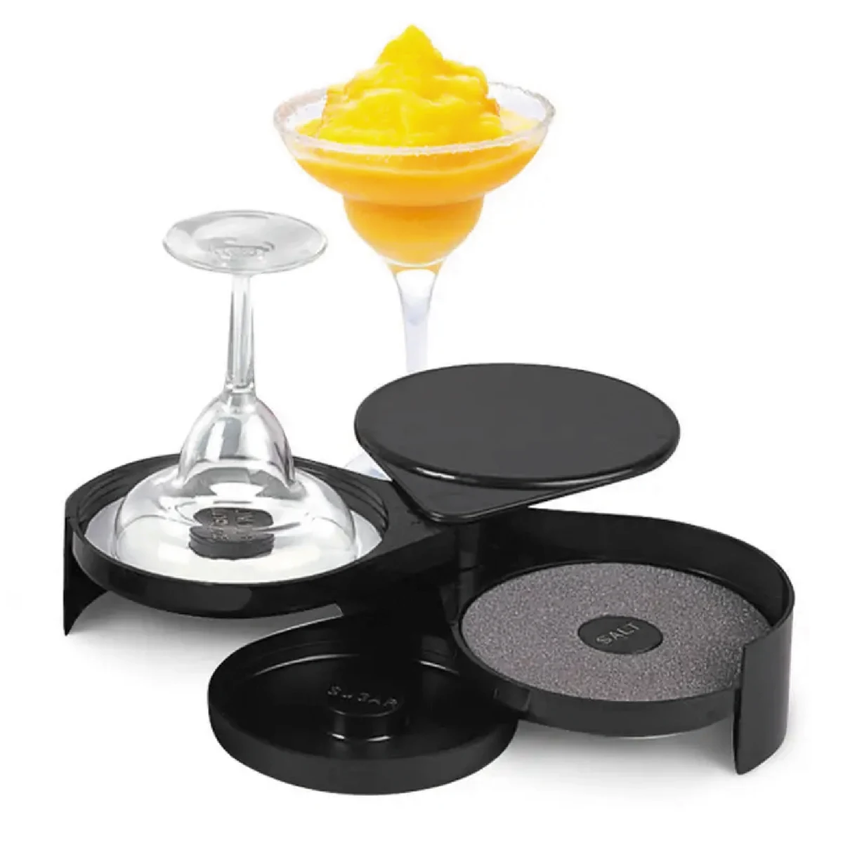 Bartender Tool 3 Tier Bar Glass Rimmer for Margarita and Cocktail 1