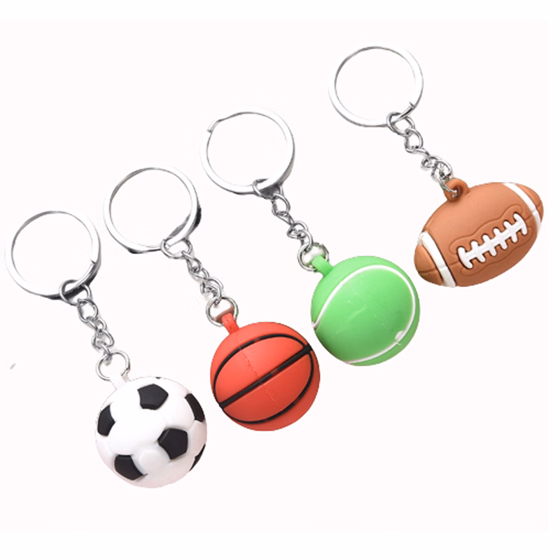 Soft Sports Ball Keychain