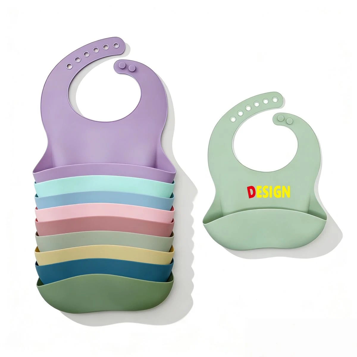 Waterproof Baby Silicone Bib 1