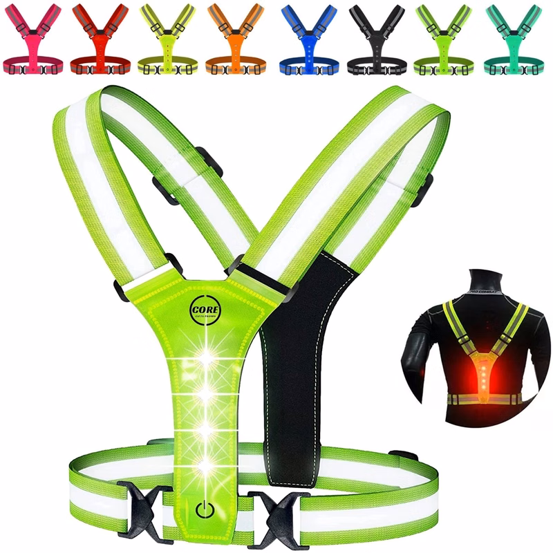 LED Reflective Running Vest