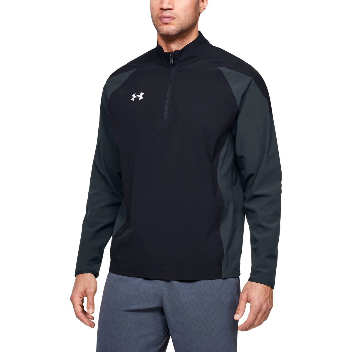 Men's UA Squad Coach's Long Sleeve Zip 1