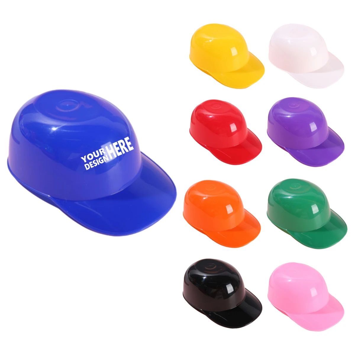 Novelty 8oz Plastic Baseball Helmet Dessert Bowls 1