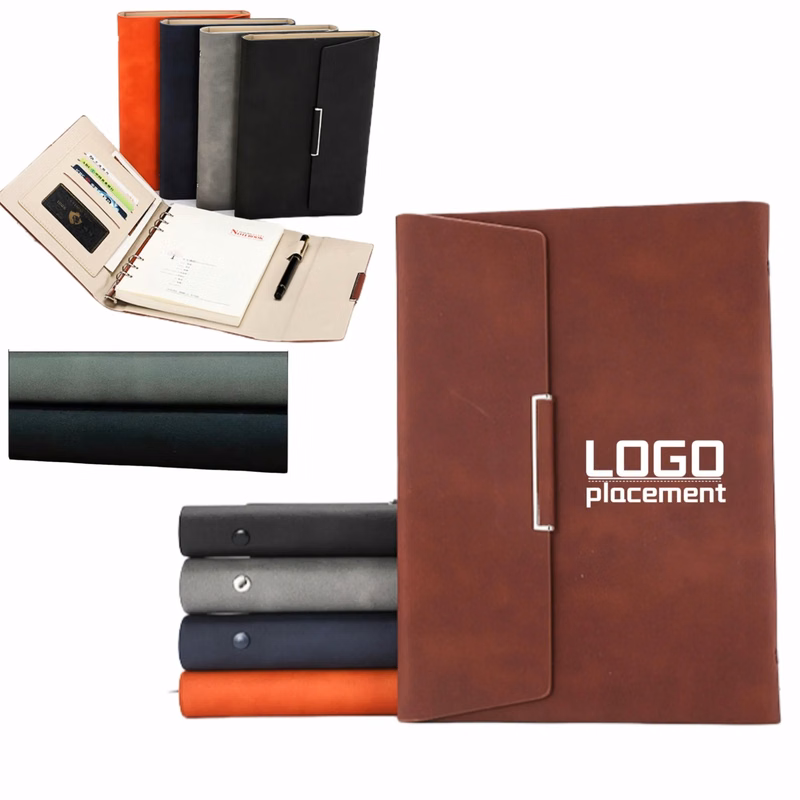 Faux Leather A5 Business Notebook, Custom Logo