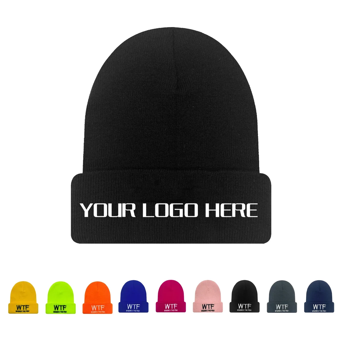 Winter Embroidery Knitted Beanie 1