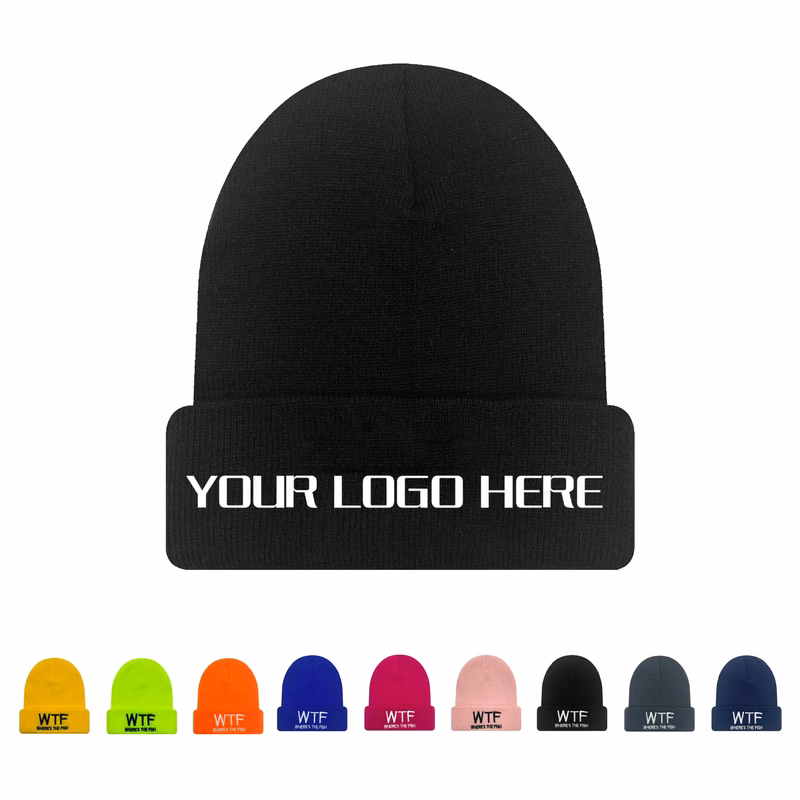 Winter Embroidery Knitted Beanie