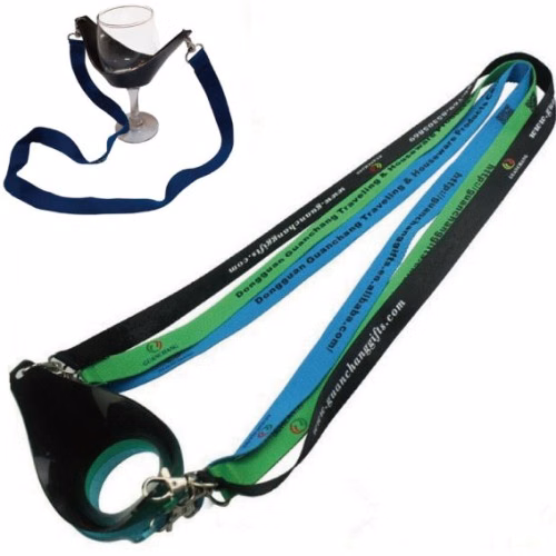 Lanyard with Wine Glass Holder