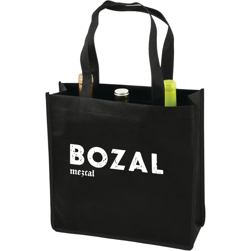 3-Bottle Non-Woven Wine Tote 1