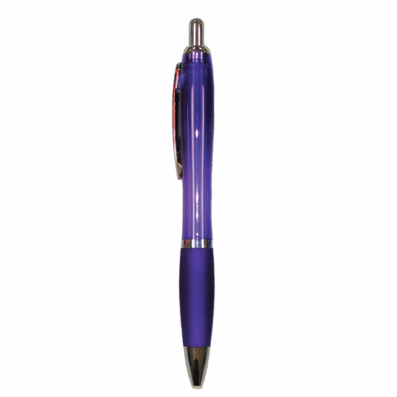 Purple Pad Printed Plastic Ball Point Pen