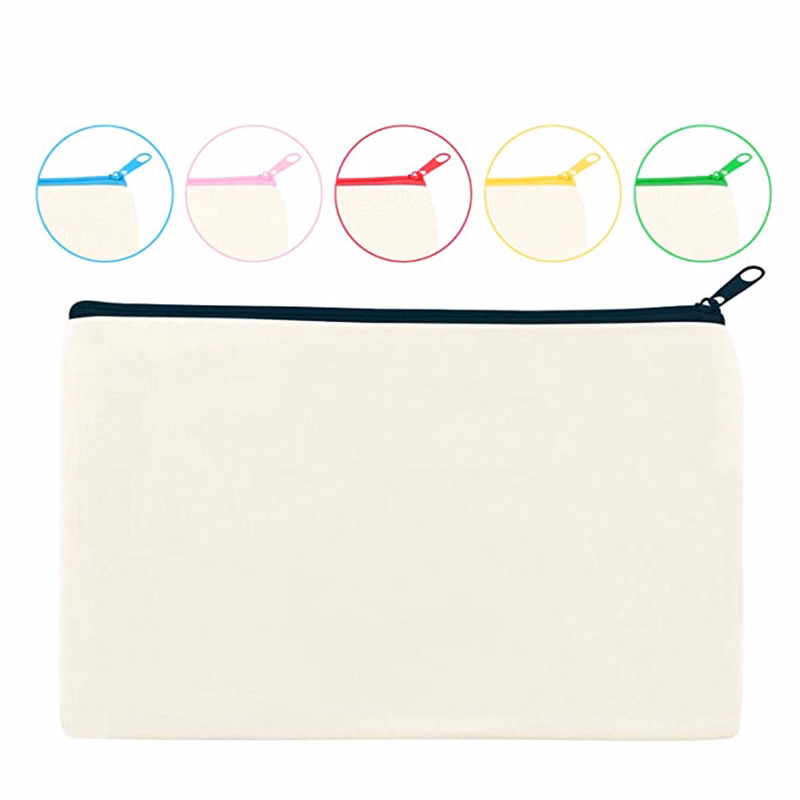 Multi-Color Zipper Pouch Pencil Case