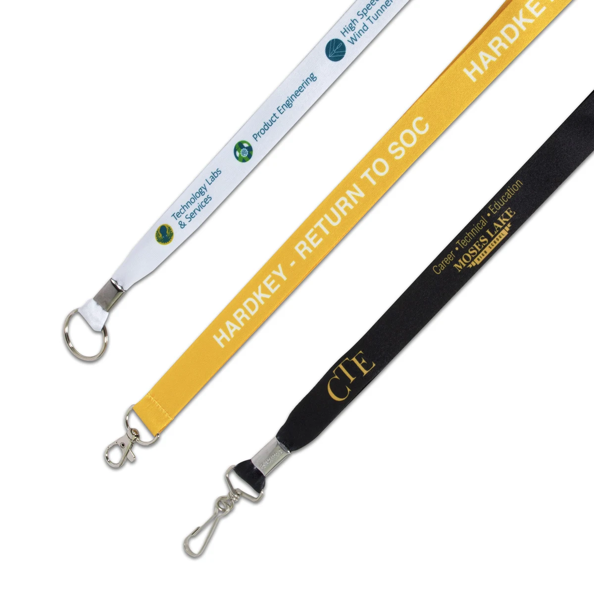 3/4" Eco-Friendly Flat Polyester Lanyard 1