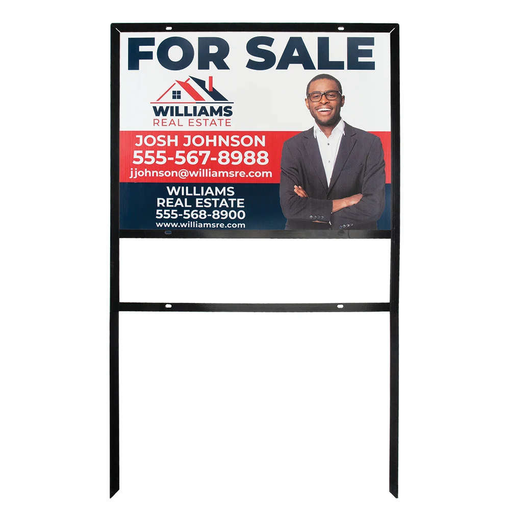 18" x 24" Metal Yard Sign & Frame Set - Full Color Imprint 1