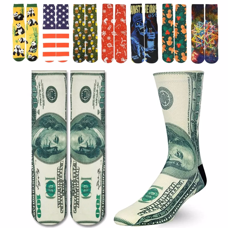 3D Print Basketball Terry Socks