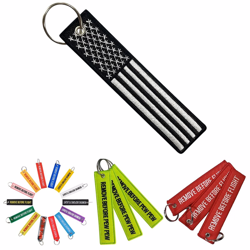 Lightweight Polyester Flight Tag Keychain