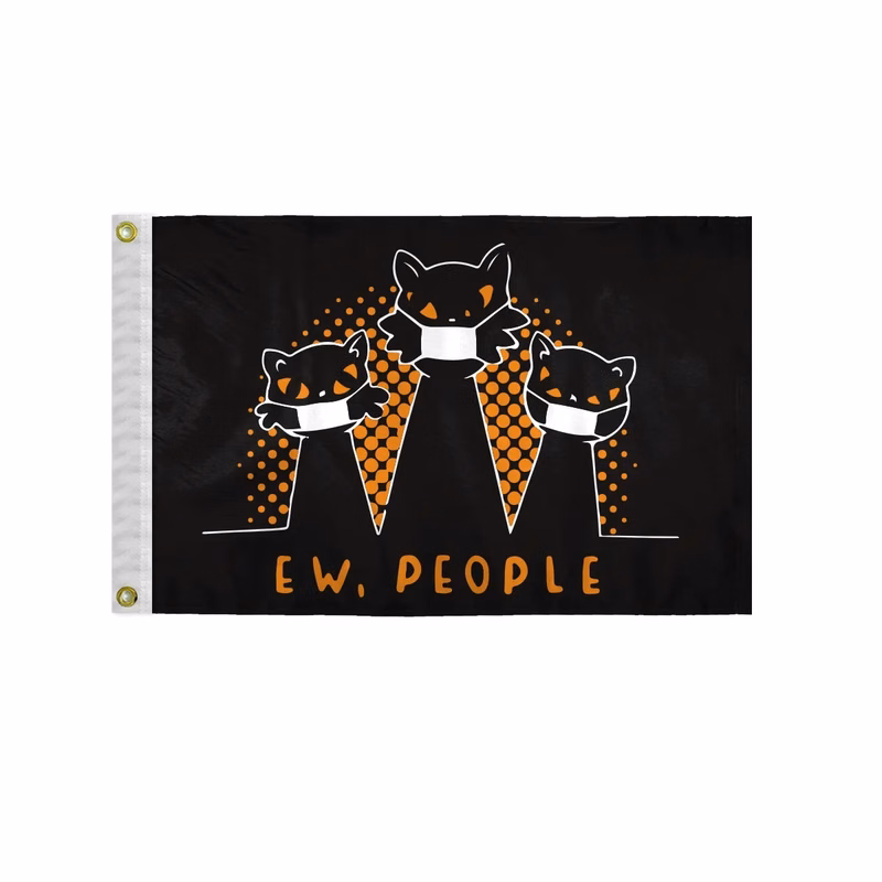 Custom Screen Sublimation Flag - 16" x 24" W-Poly