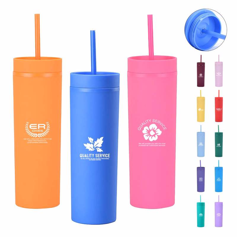 16OZ Sealed Straight Straw Cup