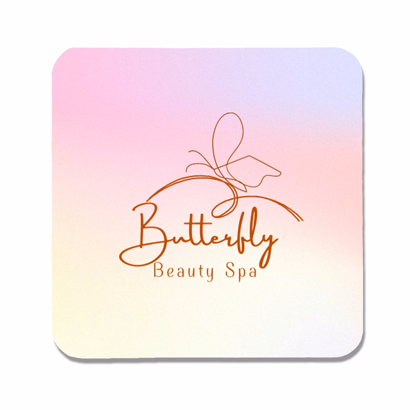 40 pt. Pulpboard Coaster, 3.5" Square, Digital