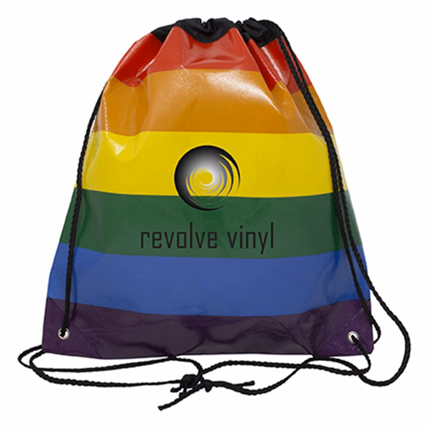Jumbo Rainbow Drawstring Backpack