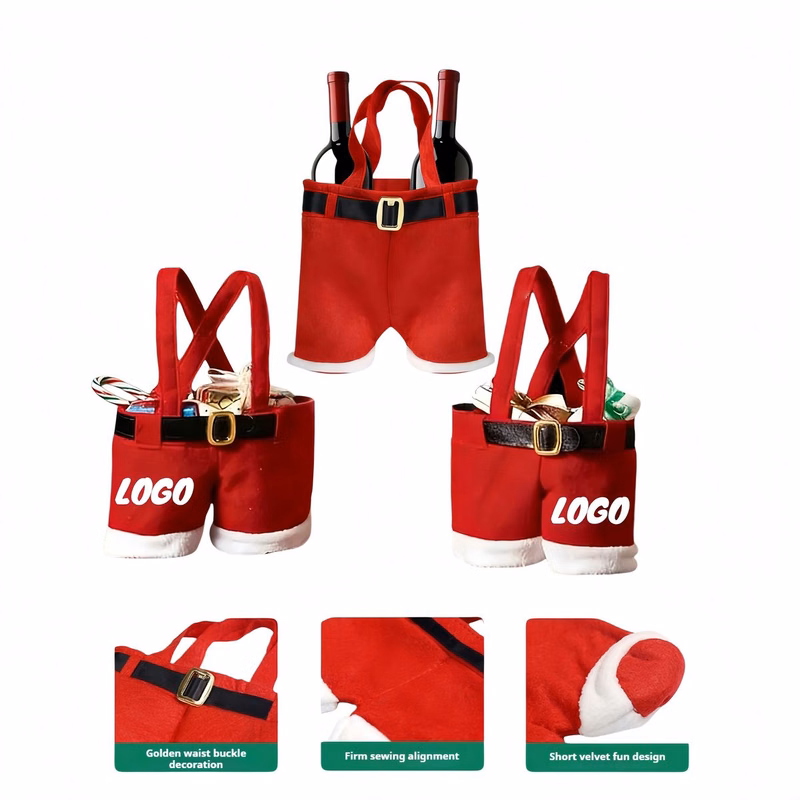 Santa Pants Style Treat Bag