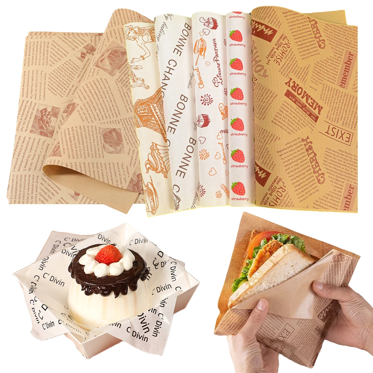 Customized Food Packaging Paper MOQ1000 1